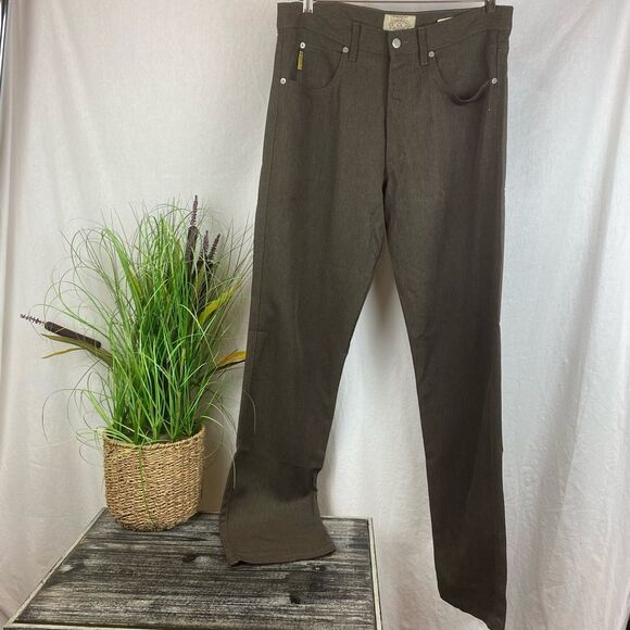 Giorgio Armani Jeans Brown High Waist Straight Leg Jeans 34 - Picture 2 of 11